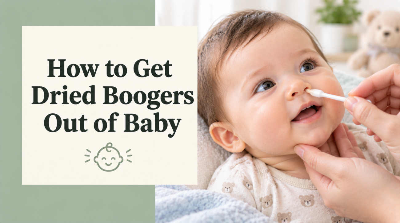 How to Get Dried Boogers Out of Baby