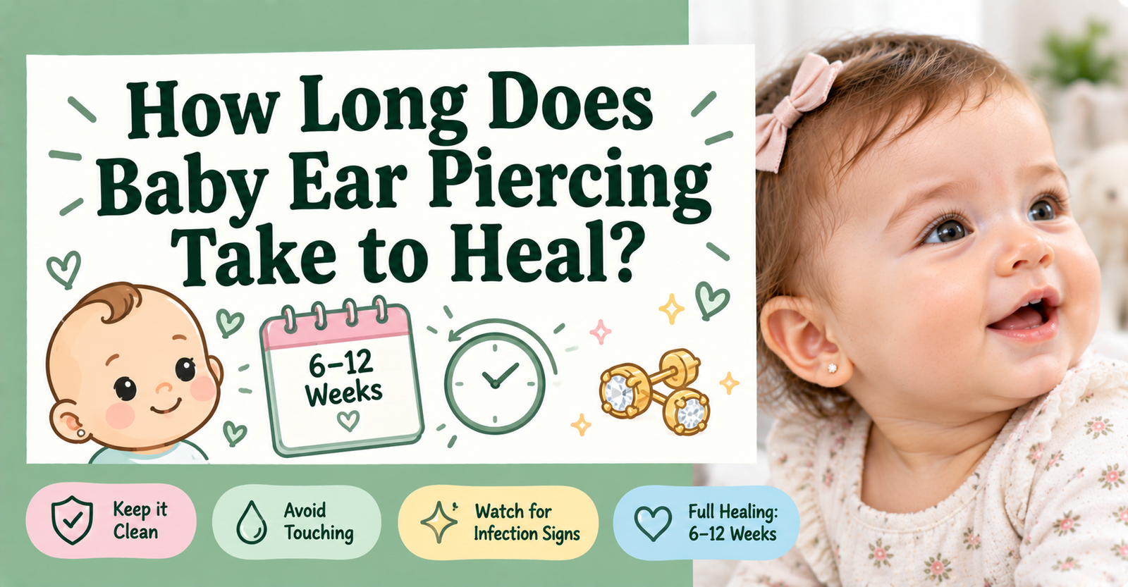 How Long Does Baby Ear Piercing Take to Heal