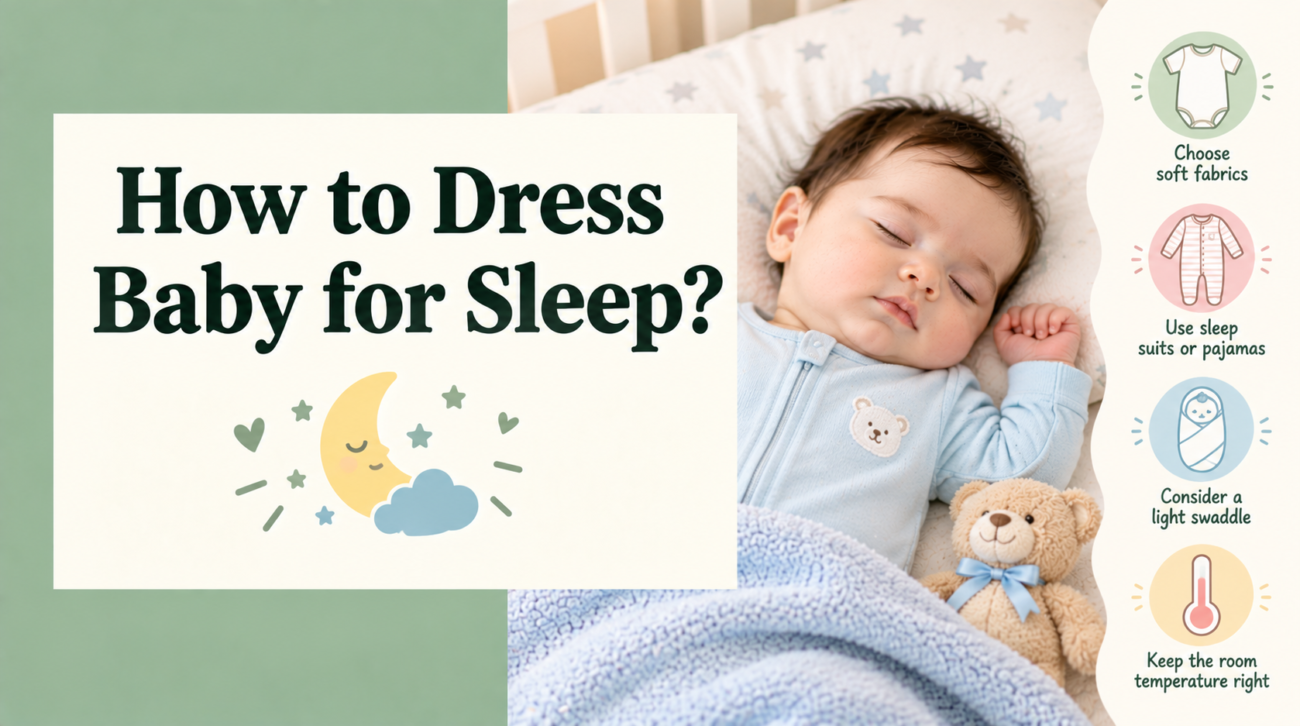 how to dress baby for sleep