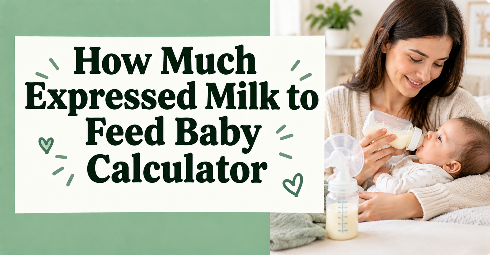 how much expressed milk to feed baby calculator