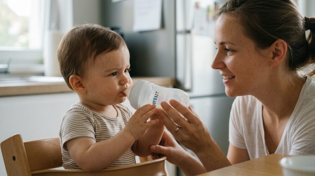 Helping a Reluctant Baby Accept Cold Formula