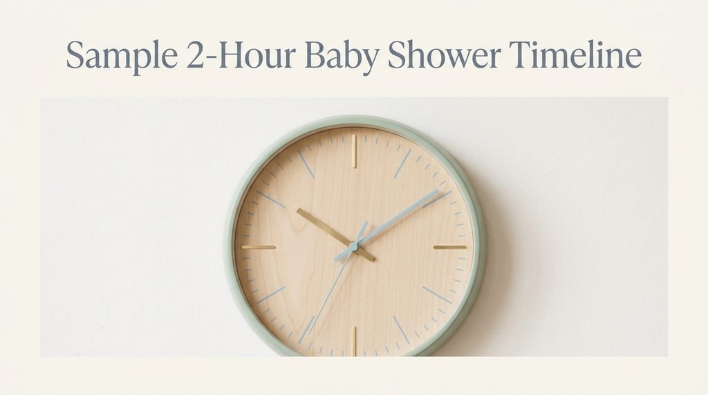 Sample 2-Hour Baby Shower Timeline