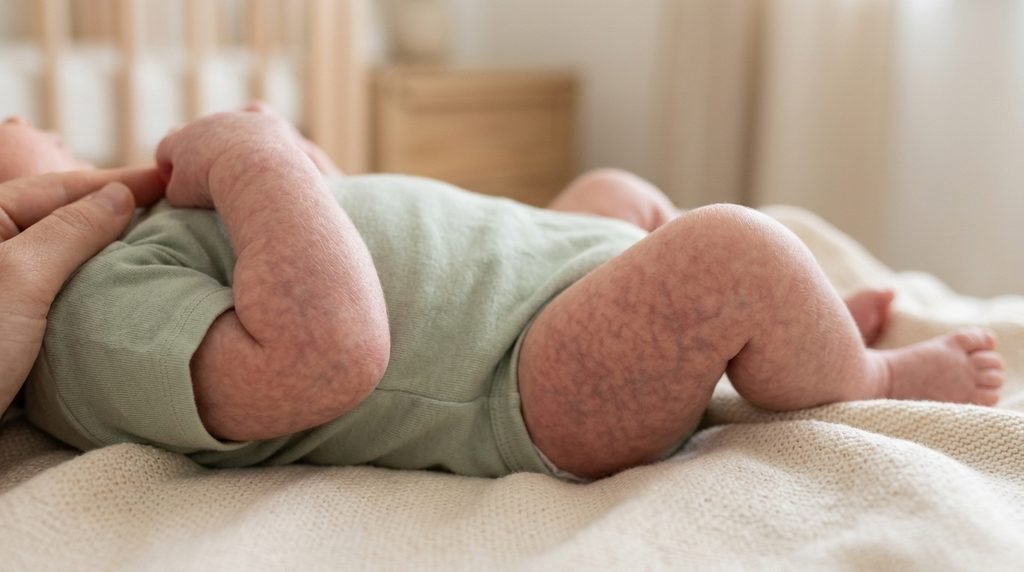 Baby's Skin Is Mottled