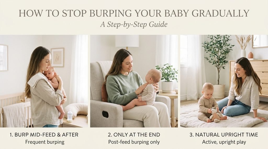 How to Stop Burping Your Baby Gradually (Step by Step)