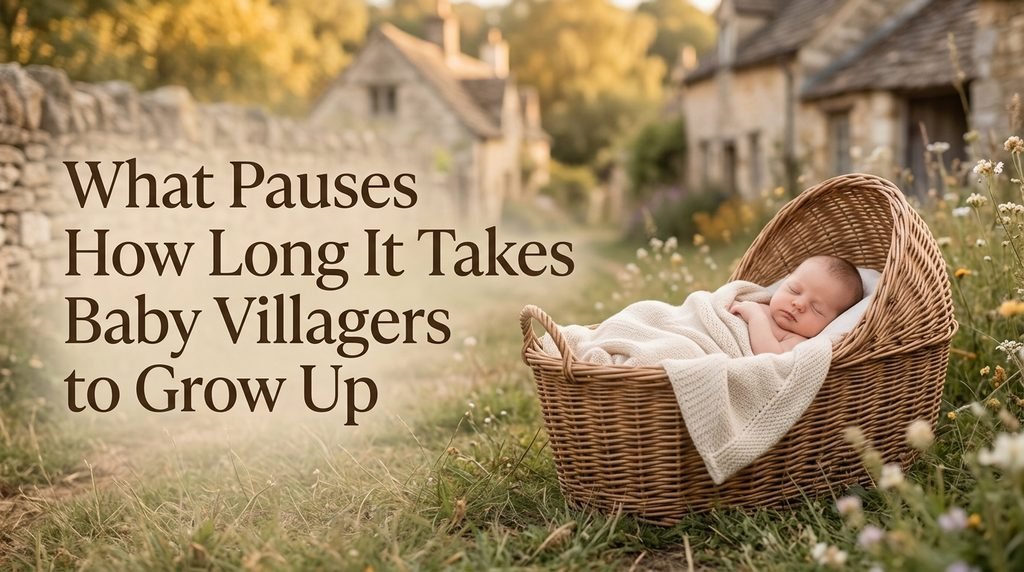 What Pauses How Long It Takes Baby Villagers to Grow Up