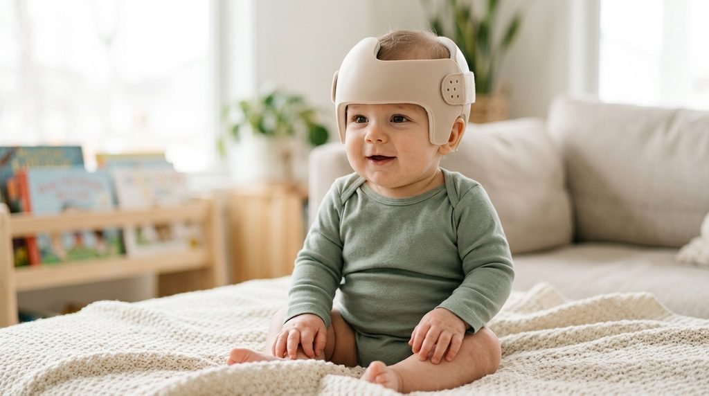 Seeing a Baby in a Helmet