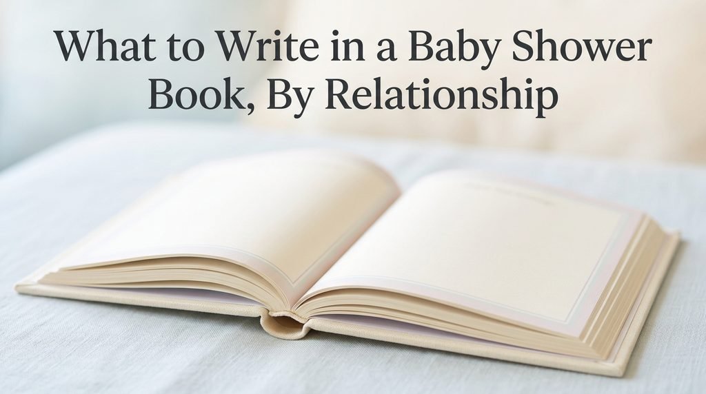 What to Write in a Baby Shower Book, By Relationship