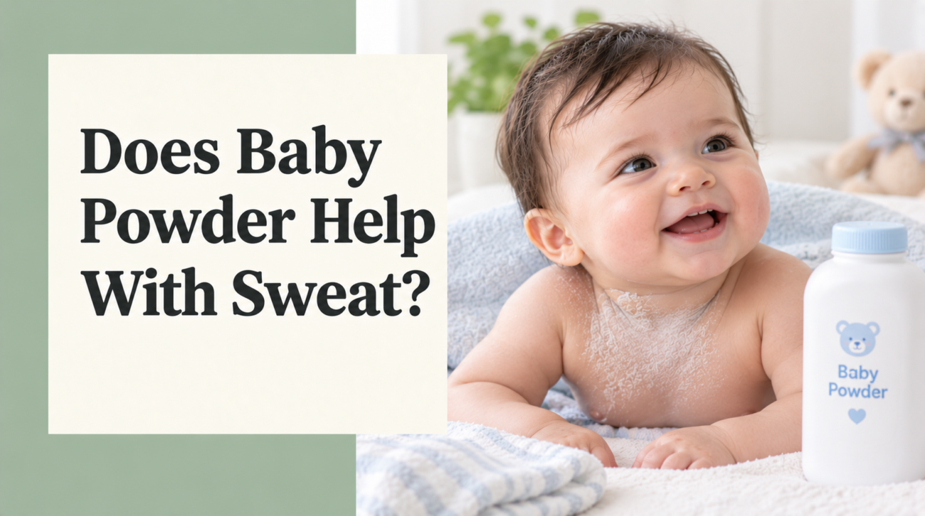 does baby powder help with sweat